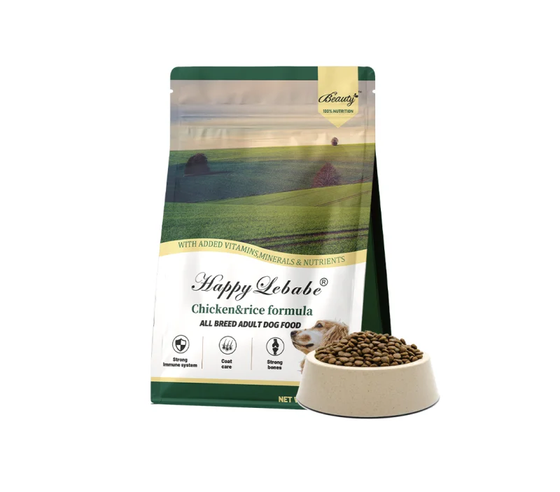 Adult dog dry food, chicken and rice